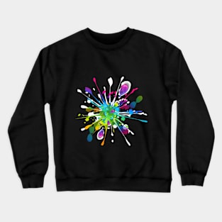 Splash Color Crewneck Sweatshirt